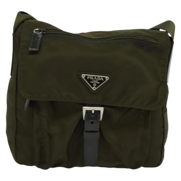 Prada Tessuto Khaki NYLON shoulder - Picture 1 of 10